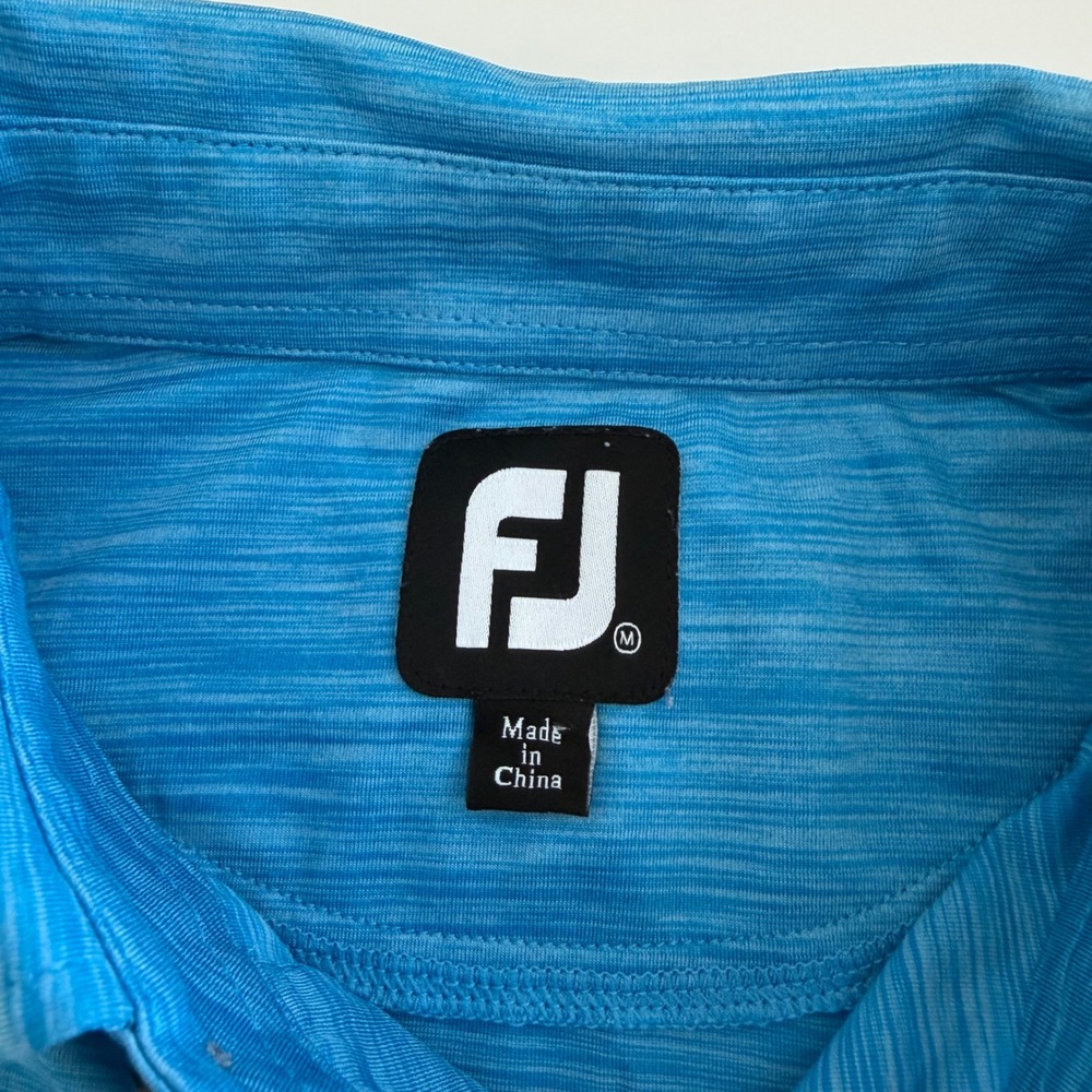Footjoy FJ Blue Short Sleeve Golf Polo Men's‎ Medium - Picture 4 of 4